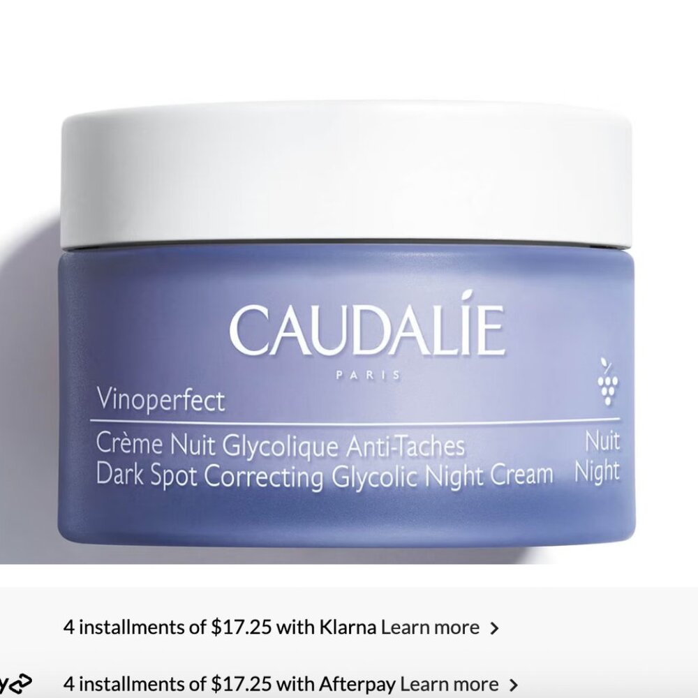 Caudalie Vinoperfect Dark Spot Correcting Glycolic Night Cream 1.6 oz.